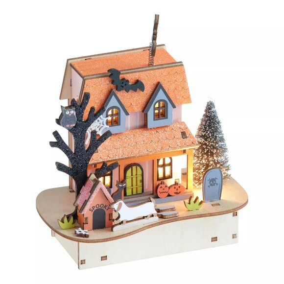 WORLD MARKET
HALLOWEEN
Laser Cut Wood Spooky Doghouse
LED Light Up Decor - Picture 11 of 11